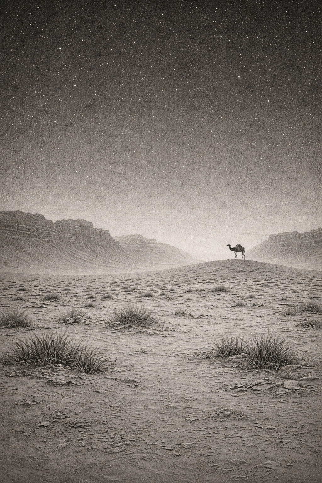 Illustration accompanying the travel piece 'The Space Between Stars'